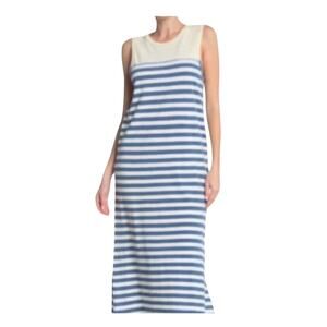 Current/Elliott The Perfect Muscle Tee striped Maxi Dress Size 3 (Large) EUC